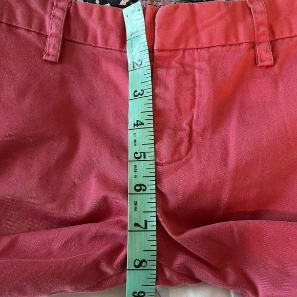 VINEYARD VINES By Shep & Ian Woman Sz 2 Cropped Capri PANTS Cotton Stretch Pink - Picture 7 of 10